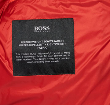 BOSS Hugo Boss 雨果·博斯 Oswizz 男士轻薄羽绒夹克 50456024新低890元