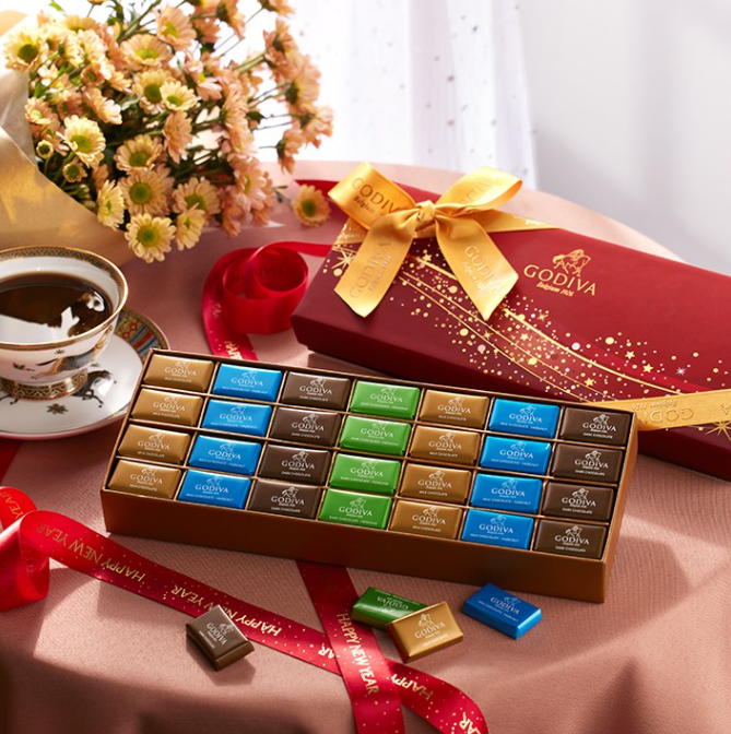GODIVA 歌帝梵 84粒礼盒装巧克力 350g177.62元含税包邮