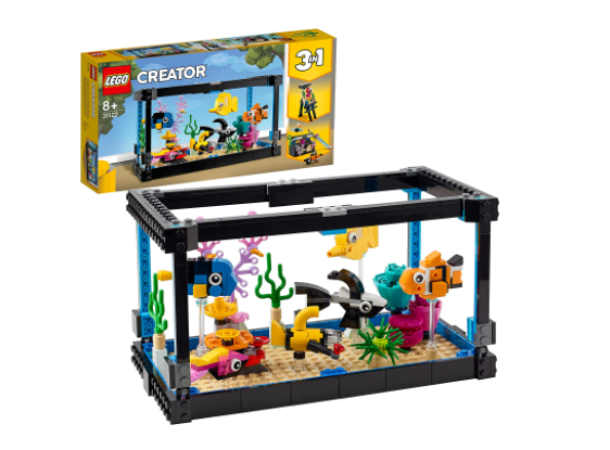 销量第一，LEGO 乐高 创意三合一系列拼装积木 鱼缸  31122199.39元（可3件9折）