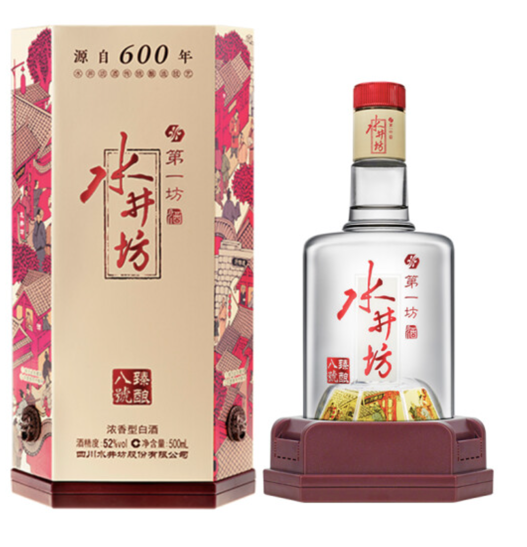 水井坊 臻酿八號 浓香型白酒 52度 500mL379元包邮（双重优惠）