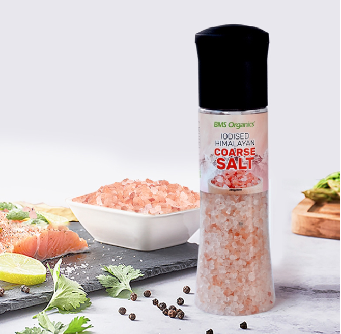 米其林同款用盐，BMS Organics 蔬事 喜马拉雅玫瑰粗盐 研磨瓶款 390g30元包邮（需领券）