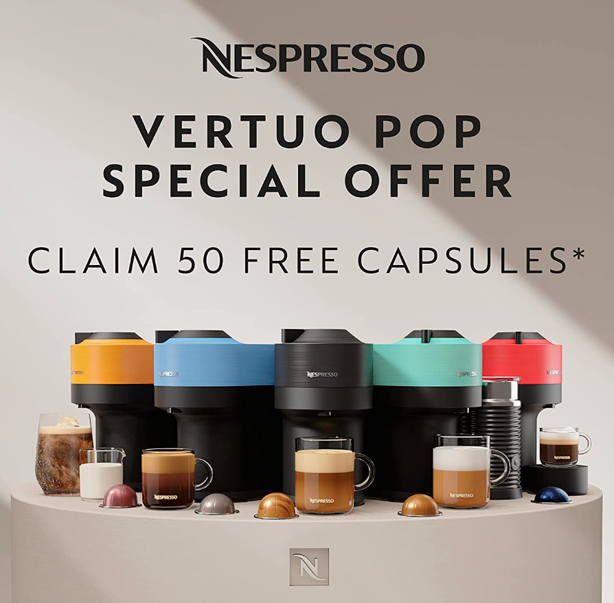 Krups 克鲁伯 Nespresso Vertuo Pop系列 咖啡胶囊机489.63元（京东旗舰店折后758元）