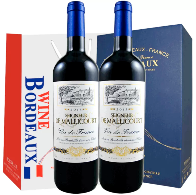 法国原瓶进口，苏威利 2013年份 马里库男爵红葡萄酒750mL*2支79元包邮（需用券）