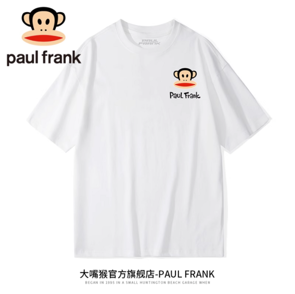 Paul Frank 大嘴猴 男女同款圆领潮牌纯棉短袖T恤 多色39.9元包邮（需领券）