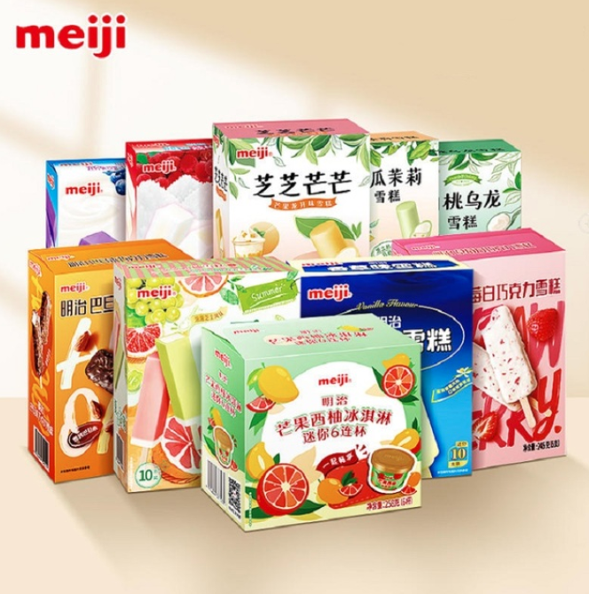 meiji 明治 冰淇淋组合装 5盒 多口味搭配158元包邮（需领券）