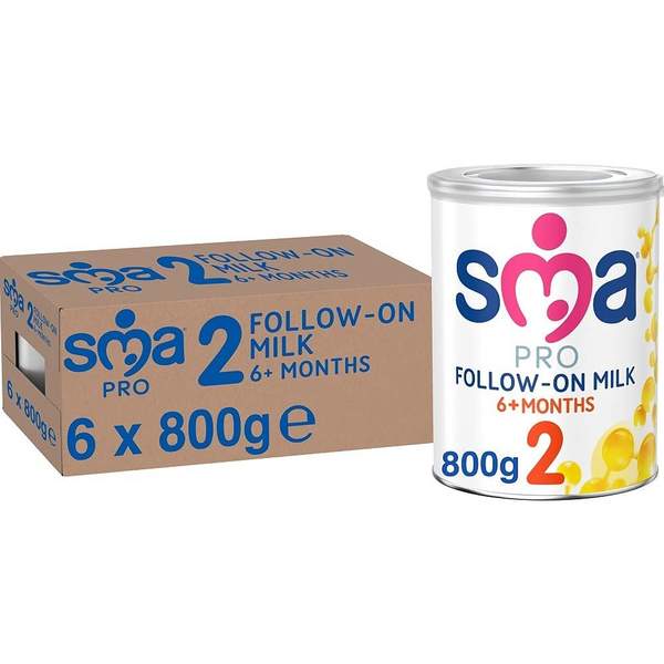 英国惠氏 SMA Nutrition PRO 幼儿配方奶粉 2段 800g*6件712.28元