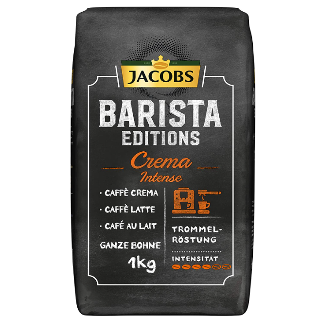 Jacobs 雅各布斯 浓郁中焙咖啡师咖啡豆 1000g114.62元