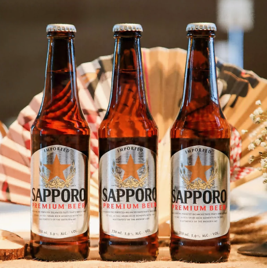日期新鲜，Sapporo 三宝乐 日本风味 札幌啤酒330mL*24瓶 赠洗漱包199元包邮（需领券）