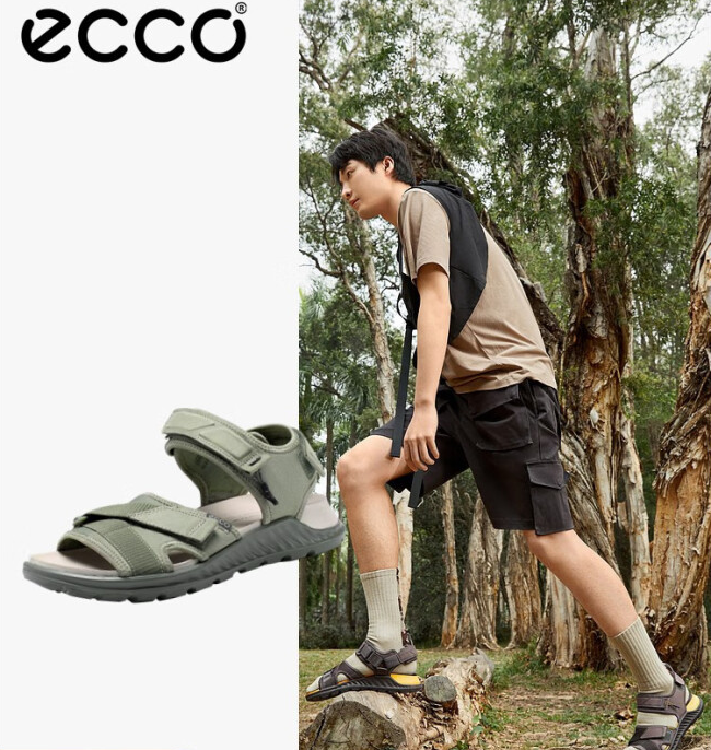 ECCO 爱步 Exowrap 男士户外魔术贴凉鞋 811804470元包邮（天猫折后858元）