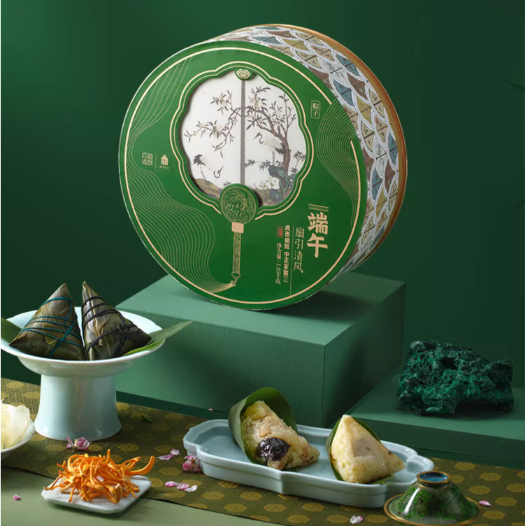 故宮食品，朕的心意 扇引清風佛跳墻粽子禮盒裝 10粽10味/1050g新低137.79元包郵（雙重優(yōu)惠）