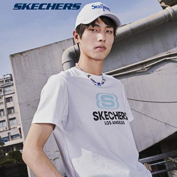 Skechers 斯凯奇 情侣款宽松纯棉短袖T恤新低49元包邮（需领券）