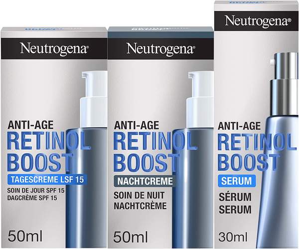 Neutrogena 露得清 Retinol Boost 面部护理套装（日霜50mL+晚霜50mL+精华30mL）222.96元