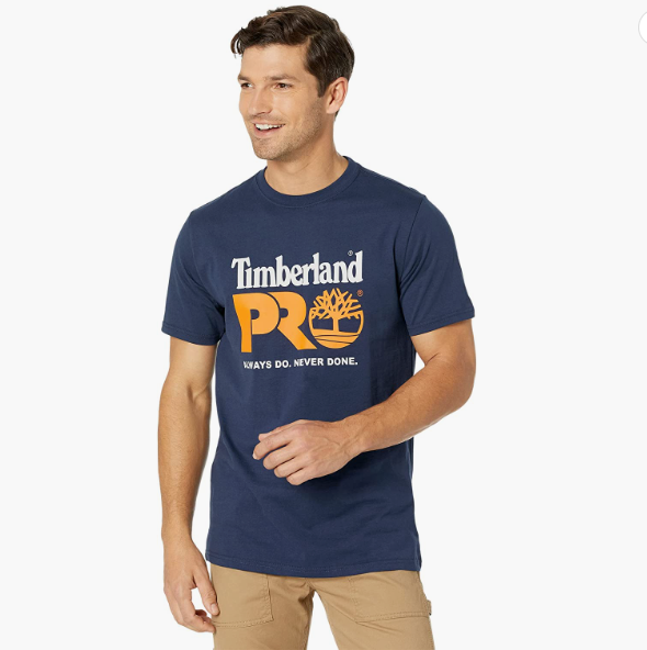 Timberland PRO® 添柏岚 男士有机纯棉logo短袖T恤 TB0A5FZ3360127.64元（可2件95折）