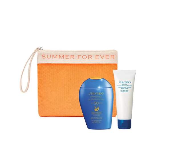 Shiseido 资生堂 防晒套装（蓝胖子防晒霜SPF50+ 150mL+晒后修复乳75mL） €32凑单免费直邮含税到手254元