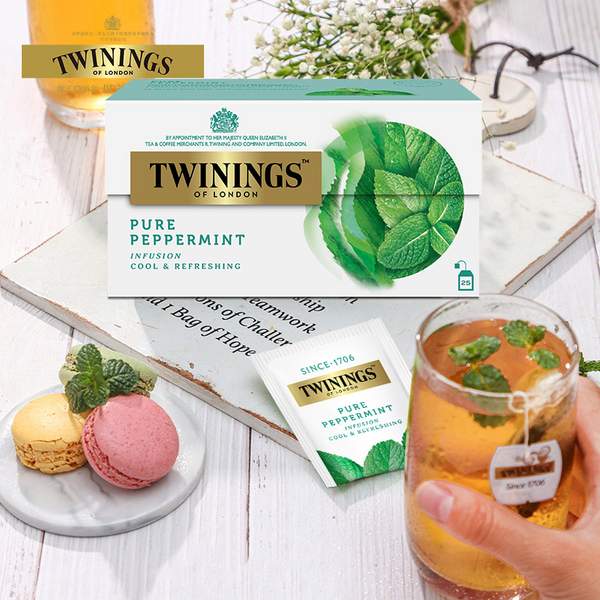 波兰原装进口，Twinings 川宁 沁心薄荷叶茶  25片*2盒55元包邮（需领券）