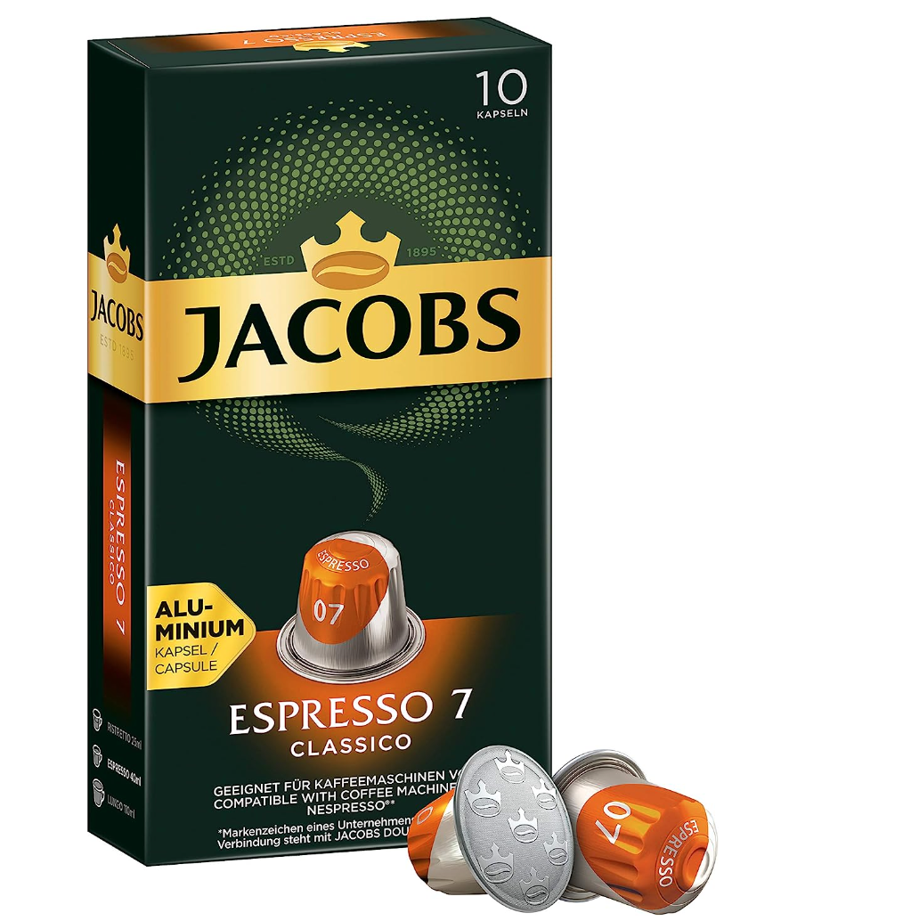 Jacobs 雅各布斯 铝制意式浓缩咖啡胶囊 10颗*10盒239元