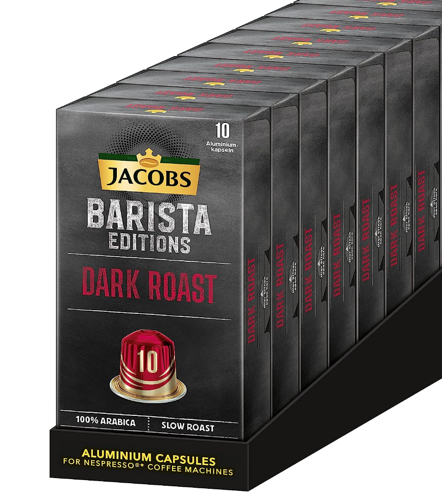 Jacobs 雅各布斯 铝制意式浓缩咖啡胶囊 10颗*10盒266元