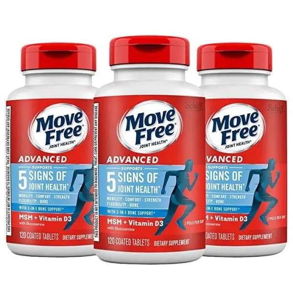 Schiff 旭福 Move Free 维骨力 绿盒维骨力关节炎止痛配方120粒*3瓶折后287.1元（到手折合105元/瓶）