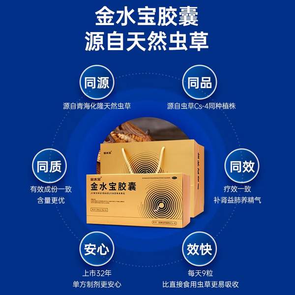 補腎虛肺虛體虛，濟(jì)民可信 金水寶膠囊540粒禮盒裝*2盒 贈遮陽傘新低491.6元包郵（245.8元/盒）