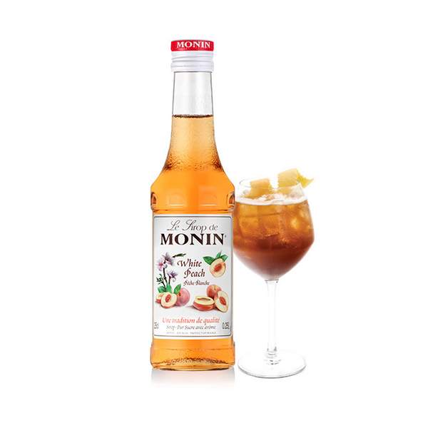 MONIN 莫林 白桃风味糖浆 鸡尾酒调酒辅料 250ml *2件51.3元包邮（合25.65元/件）