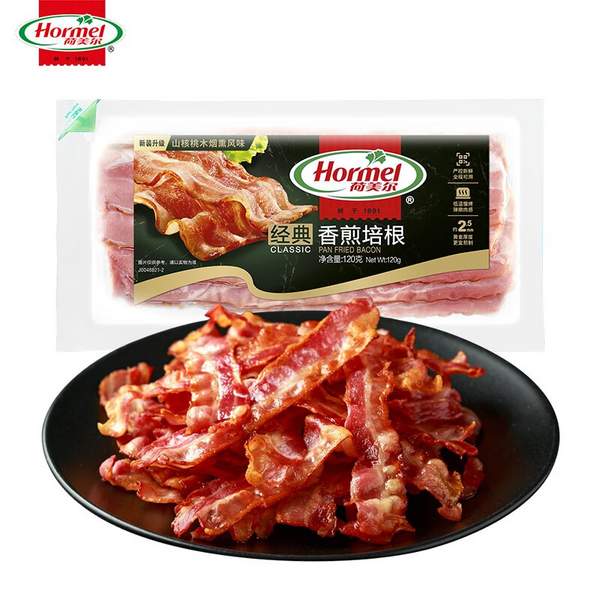 Hormel 荷美尔 经典香煎培根肉片 120g*6袋59元包邮（9.8元/件）