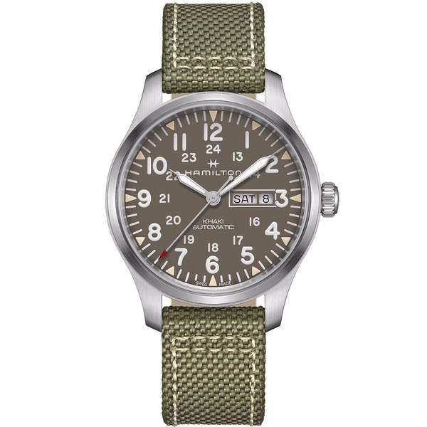 Hamilton 汉密尔顿 Khaki Field卡其野战系列 H70535081 全自动机械男表折后3163.37元（中文官网6950元）