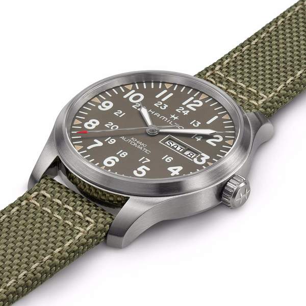 Hamilton 汉密尔顿 Khaki Field卡其野战系列 H70535081 全自动机械男表折后3393.37元（中文官网6950元）