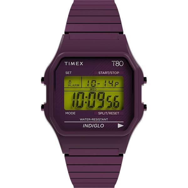 Timex 天美时 T80 复古时尚钢带方块表TW2U93900402元（可3件9折）