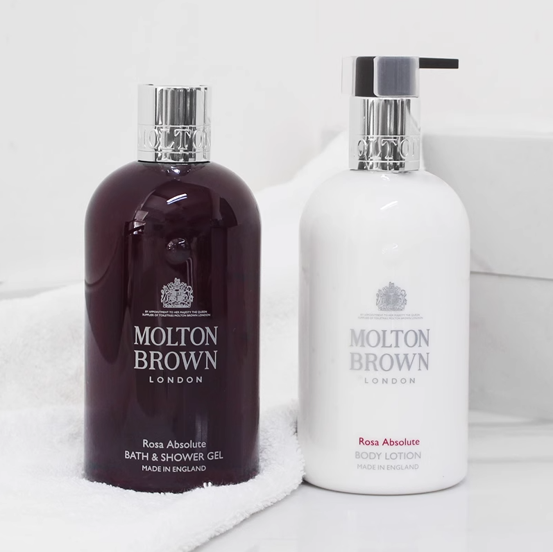 Molton Brown 摩顿布朗 纯正玫瑰沐浴露+身体乳套装 300ml*2瓶257元