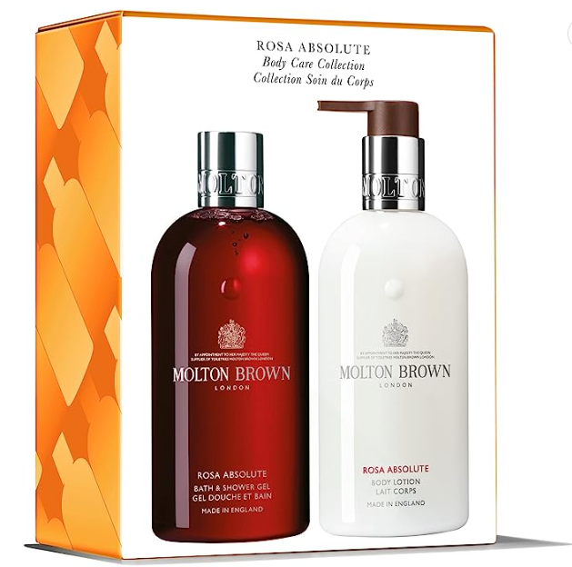 Molton Brown 摩顿布朗 纯正玫瑰沐浴露+身体乳套装 300ml*2瓶250.65元