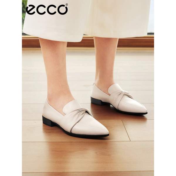 ECCO 爱步 Shape 20 型塑20 女士真皮粗跟尖头单鞋 214213469.9元包邮（多重优惠）