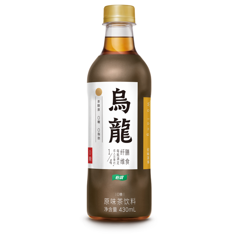 怡宝 佐味茶事 0糖0脂乌龙茶/绿茶原味茶饮料 430ml*15瓶*3件新低76.76元包邮（25.58元/件）