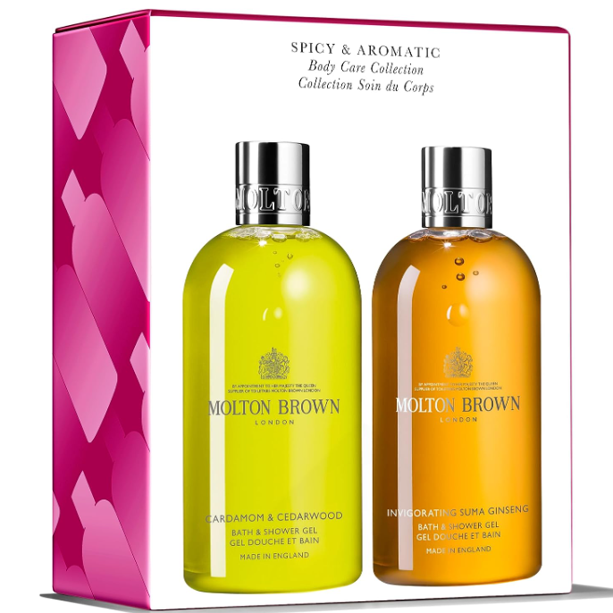 Molton Brown 摩顿布朗 豆蔻雪松+灌木香氛沐浴露礼盒 300ml*2瓶新低234.45元（含税128.8/瓶、天猫260/瓶）