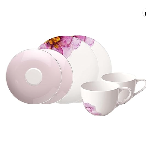 Villeroy&Boch 德国唯宝 Rose Garden系列 咖啡杯碟6件套装642.39元