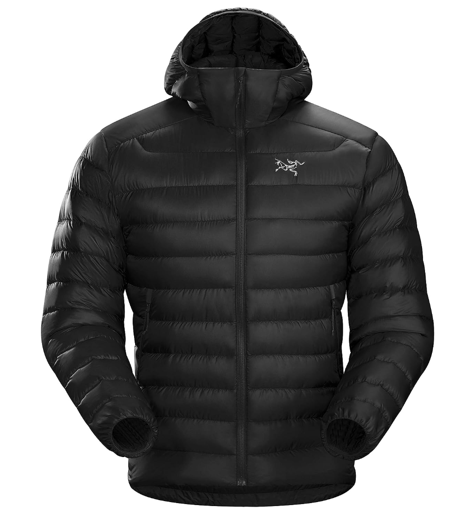 Arc'teryx 始祖鸟 Cerium LT 男款850蓬鹅绒连帽羽绒服  黑色XL码2112元（天猫5200元）