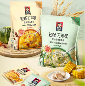 桂格 畅轻无米燕麦粥 420g*2袋 赠斗笠碗