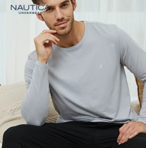 Nautica Underwear 諾帝卡 男士圓領(lǐng)長袖 NCTS150733