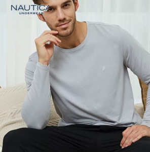 Nautica Underwear 诺帝卡 男士圆领长袖 NCTS150733