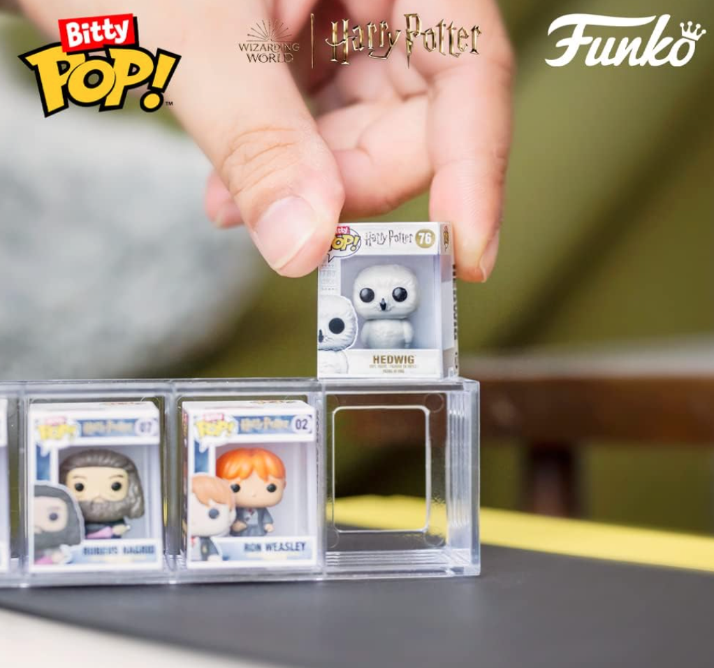 Funko Bitty POP!  哈利波特系列 4个公仔+置物架117元