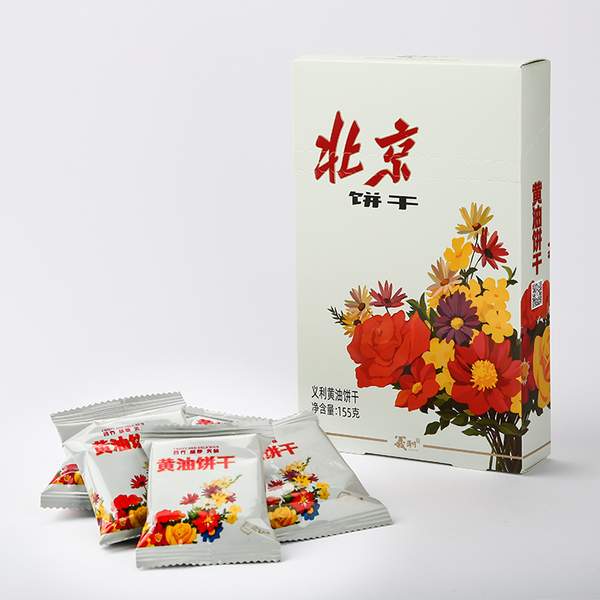 中华老字号，义利 黄油饼干 155g*4盒29.8元包邮（7.5元/盒）