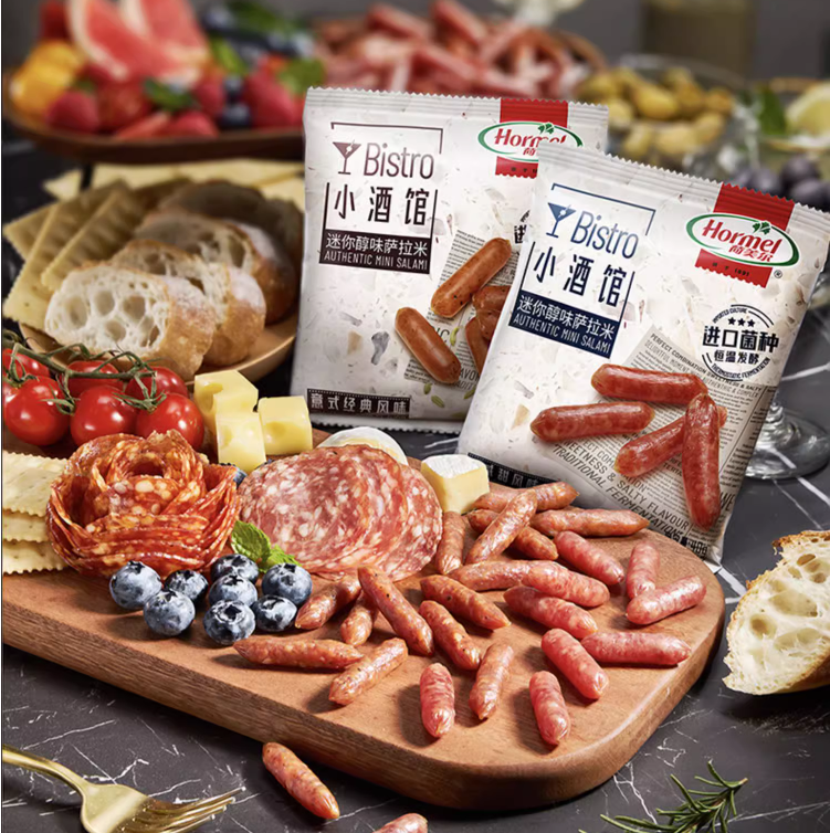 Hormel 荷美尔 Bistro小酒馆 迷你即食萨拉米风干肠 40g*2包24.9元包邮（需领券）