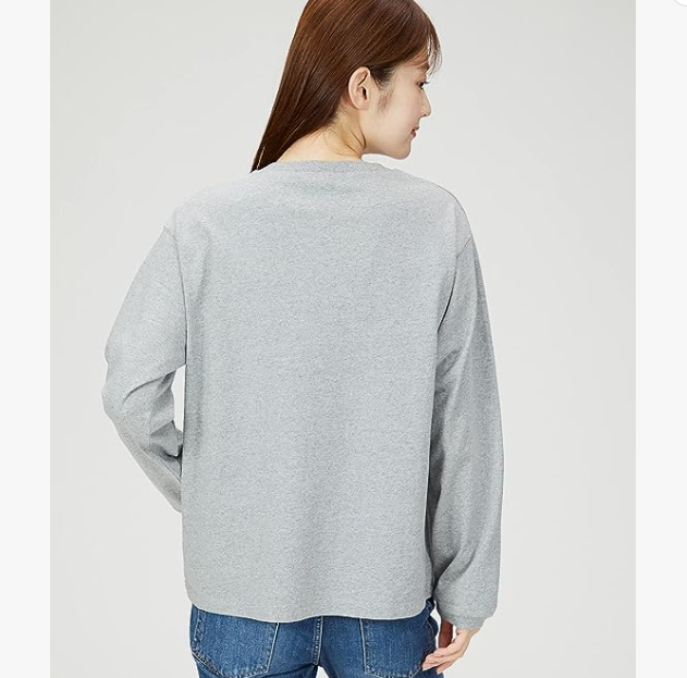 Champion 冠軍 女款羅紋圓領(lǐng)休閑長袖T恤 CW-W405159.33元