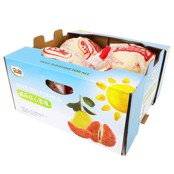 Dole 都乐 福建平和红肉蜜柚礼盒 4只装/8斤49.9元包邮（另有秋月梨）