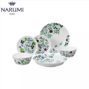 Narumi 鸣海 Anna Emilia系列 6件碗盘骨瓷套装96604-23137