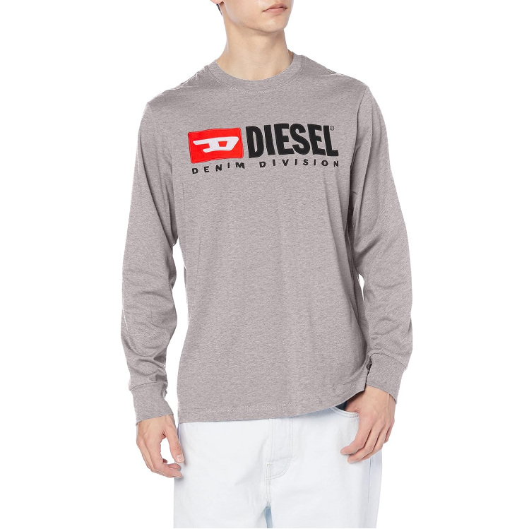 Diesel 迪赛 T-just-ls-div 男士纯棉印花长袖T恤  A03768194.7元