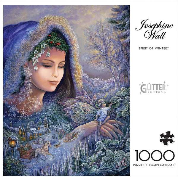 空灵之美，Buffalo Games Josephine Wall艺术家联名系列 冬之灵（闪粉版） 1000片拼图128.45元