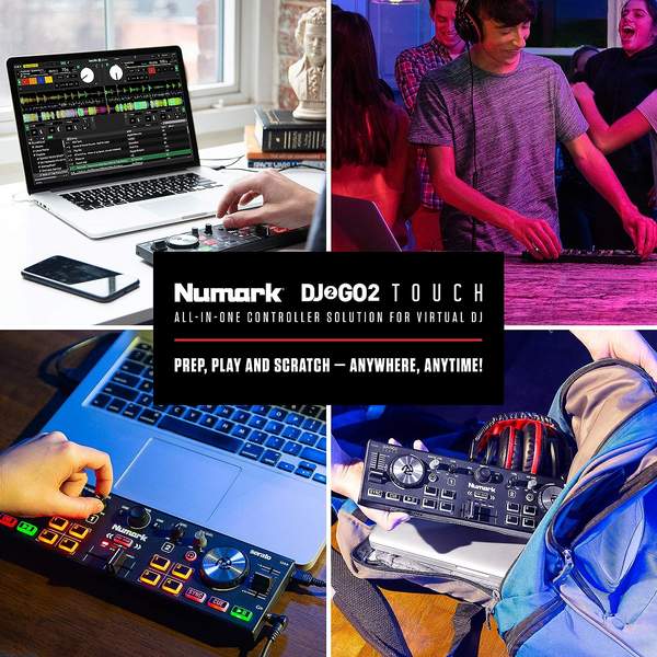 Numark 露玛 DJ2GO2 Touch 便携式DJ控制器310元