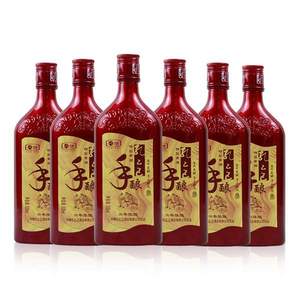 中粮出品，孔乙己 手酿六年 半干型黄酒500mL*6瓶 整箱装