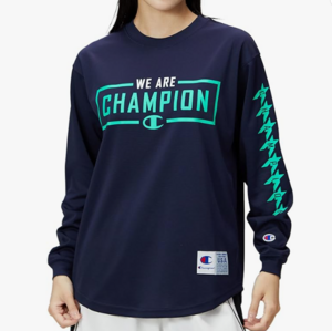 Champion 冠軍 女款logo印花抗菌速干長袖T恤 CW-WB452
