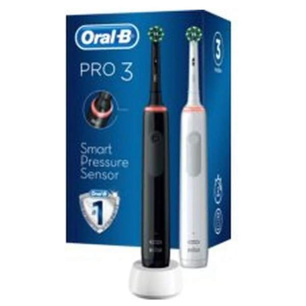 Oral-B 欧乐B Pro 3 3900 电动牙刷2支装 带3刷头新低424.56元
